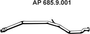 Eberspächer 685.9.001 - Труба выхлопного газа unicars.by