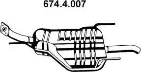 Eberspächer 674.4.007 - Глушитель выхлопных газов, конечный unicars.by