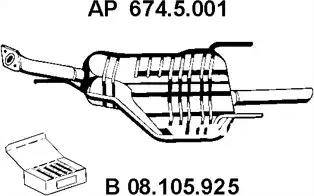 Eberspächer 674.5.001 - Глушитель выхлопных газов, конечный unicars.by