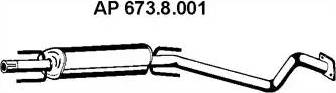 Eberspächer 673.8.001 - Средний глушитель выхлопных газов unicars.by