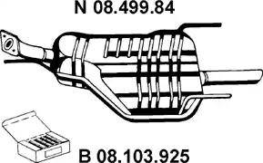 Eberspächer 08.499.84 - Глушитель выхлопных газов, конечный unicars.by