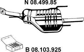 Eberspächer 08.499.85 - Глушитель выхлопных газов, конечный unicars.by