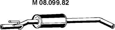 Eberspächer 08.099.82 - Средний глушитель выхлопных газов unicars.by