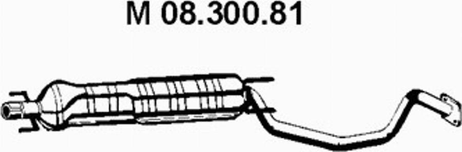 Eberspächer 08.300.81 - Средний глушитель выхлопных газов unicars.by