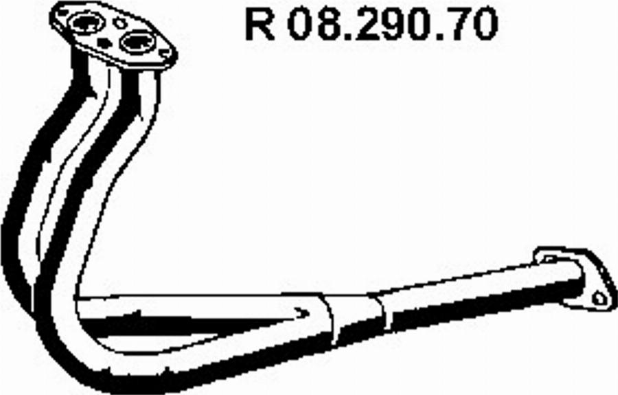 Eberspächer 08.290.70 - Труба выхлопного газа unicars.by