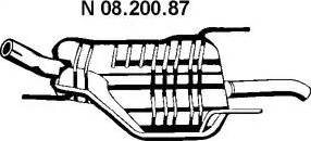 Eberspächer 08.200.87 - Глушитель выхлопных газов, конечный unicars.by