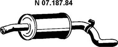 Eberspächer 07.187.84 - Глушитель выхлопных газов, конечный unicars.by