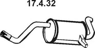 Eberspächer 17.4.32 - Глушитель выхлопных газов, конечный unicars.by