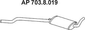 Eberspächer 703.8.019 - Средний глушитель выхлопных газов unicars.by