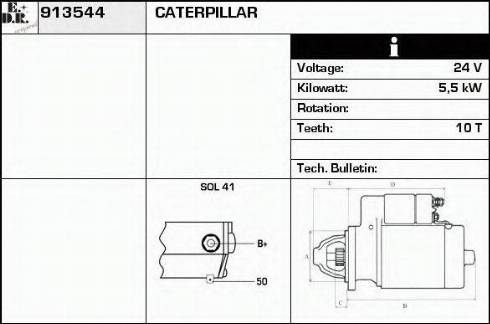 EDR 913544 - Стартер unicars.by