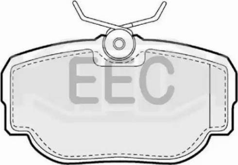 EEC BRP0908 - Тормозные колодки, дисковые, комплект unicars.by