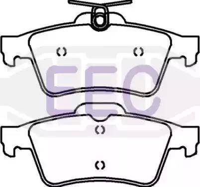 EEC BRP1448 - Тормозные колодки, дисковые, комплект unicars.by