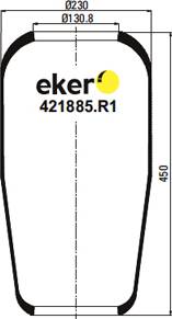 Eker 421885R1 - Кожух пневматической рессоры unicars.by