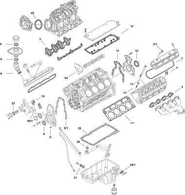 Elring LS Gen IV L96 - Комплект прокладок, двигатель unicars.by