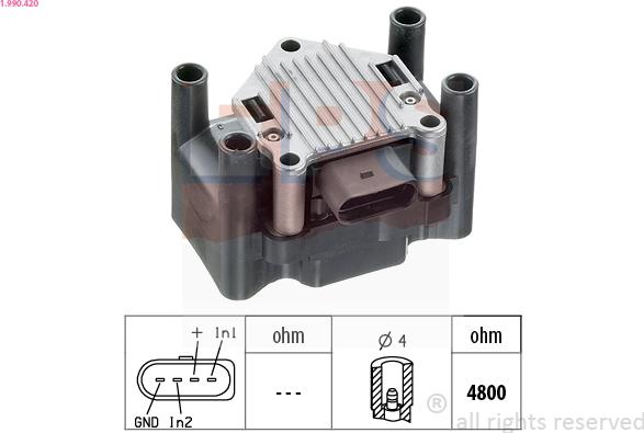 EPS 1.990.420 - Катушка зажигания unicars.by