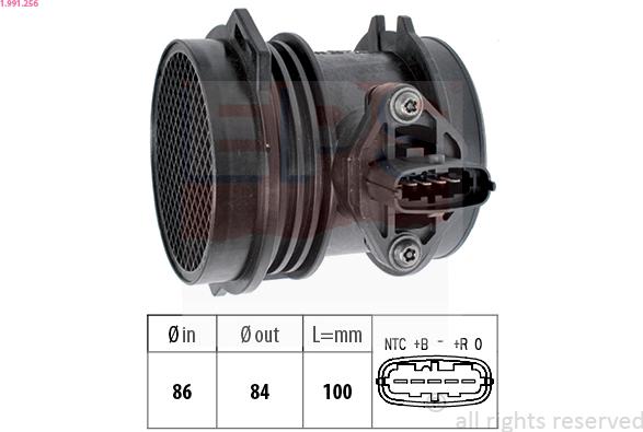 EPS 1.991.256 - Датчик потока, массы воздуха unicars.by