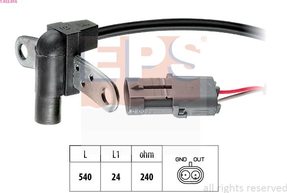 EPS 1.953.016 - Датчик импульсов, коленвал unicars.by