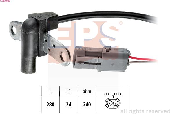 EPS 1.953.023 - Датчик импульсов, коленвал unicars.by