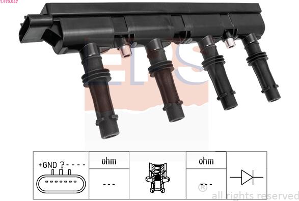 EPS 1.970.547 - Катушка зажигания unicars.by