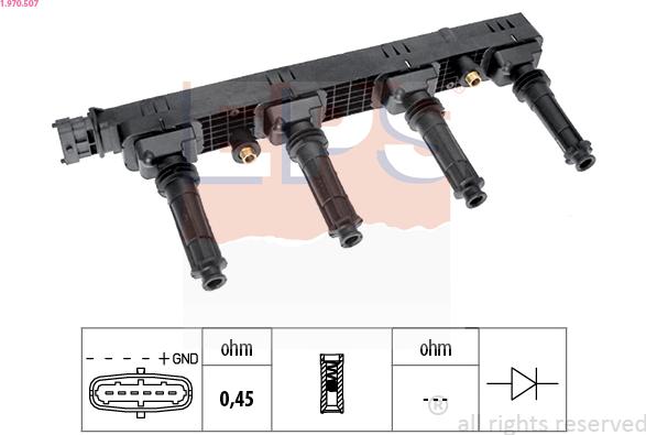 EPS 1.970.507 - Катушка зажигания unicars.by