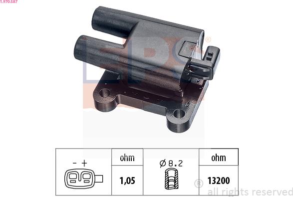 EPS 1.970.587 - Катушка зажигания unicars.by