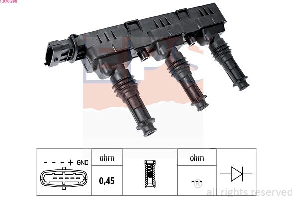 EPS 1.970.398 - Катушка зажигания unicars.by