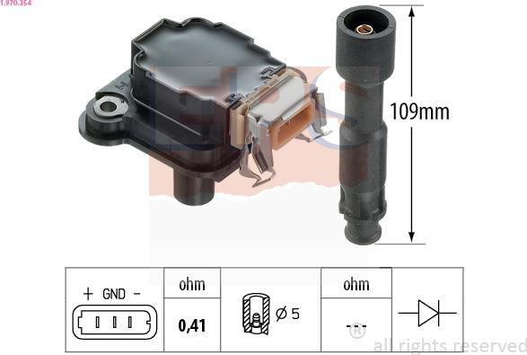 EPS 1.970.354 - Катушка зажигания unicars.by