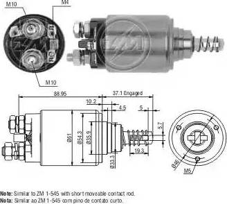 ERA 227451 - Тяговое реле, соленоид, стартер unicars.by