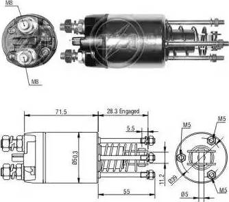 ERA 227477 - Тяговое реле, соленоид, стартер unicars.by