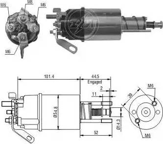 ERA 227548 - Тяговое реле, соленоид, стартер unicars.by