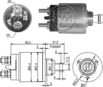 ERA 227501 - Тяговое реле, соленоид, стартер unicars.by