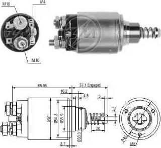 ERA 227587 - Тяговое реле, соленоид, стартер unicars.by