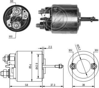 ERA 227524 - Тяговое реле, соленоид, стартер unicars.by