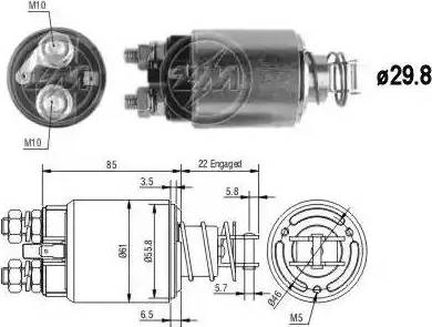 ERA 227611 - Тяговое реле, соленоид, стартер unicars.by