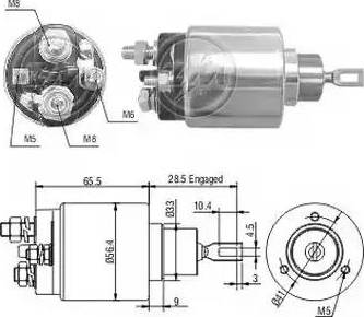 ERA 227050 - Тяговое реле, соленоид, стартер unicars.by