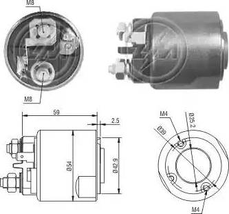 ERA 227169 - Тяговое реле, соленоид, стартер unicars.by