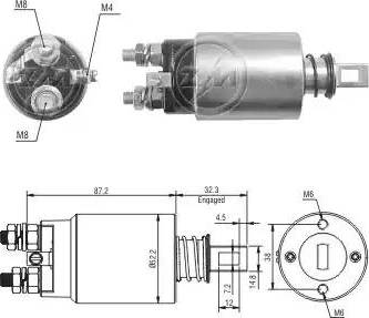 ERA 227189 - Тяговое реле, соленоид, стартер unicars.by