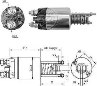 ERA 227341 - Тяговое реле, соленоид, стартер unicars.by