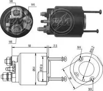 ERA 227388 - Тяговое реле, соленоид, стартер unicars.by