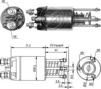 ERA 227249 - Тяговое реле, соленоид, стартер unicars.by