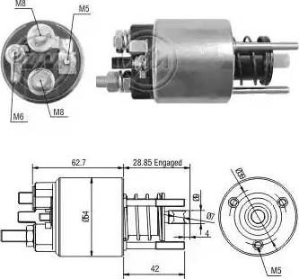 ERA 227284 - Тяговое реле, соленоид, стартер unicars.by