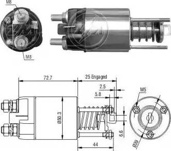 ERA 227749 - Тяговое реле, соленоид, стартер unicars.by