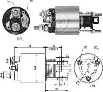 ERA 227742 - Тяговое реле, соленоид, стартер unicars.by