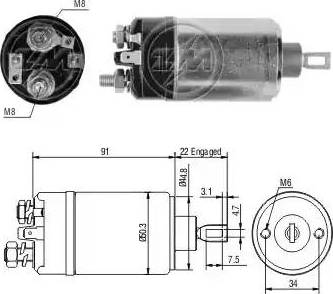 ERA 227700 - Тяговое реле, соленоид, стартер unicars.by