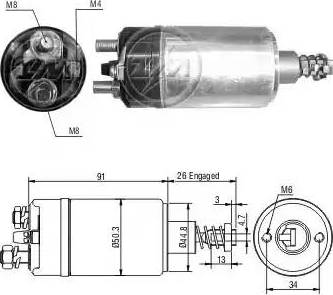 ERA 227708 - Тяговое реле, соленоид, стартер unicars.by