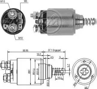 ERA 227710 - Тяговое реле, соленоид, стартер unicars.by