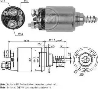 ERA 227728 - Тяговое реле, соленоид, стартер unicars.by