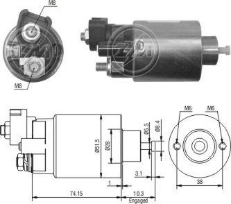 ERA ZM994 - Тяговое реле, соленоид, стартер unicars.by