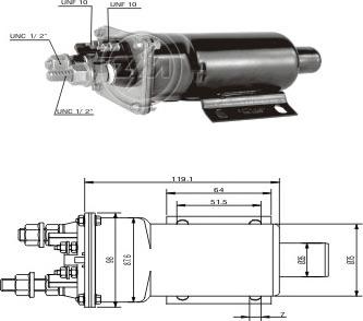 ERA ZM951 - Тяговое реле, соленоид, стартер unicars.by