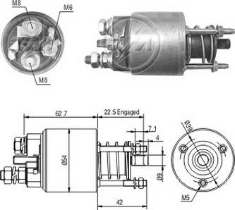 ERA ZM4395 - Тяговое реле, соленоид, стартер unicars.by